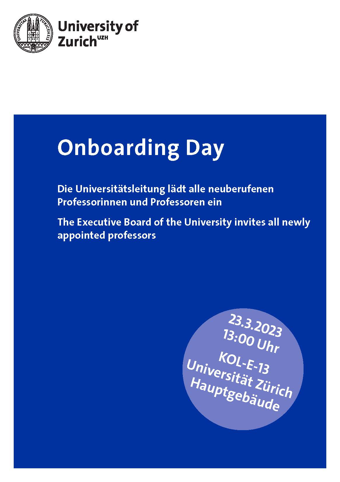 Flyer Onboarding Day FS2023